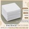 150 Pcs Precut Charm Packs Cotton Fabric Squares 2.5 x 2.5 Inch(White)